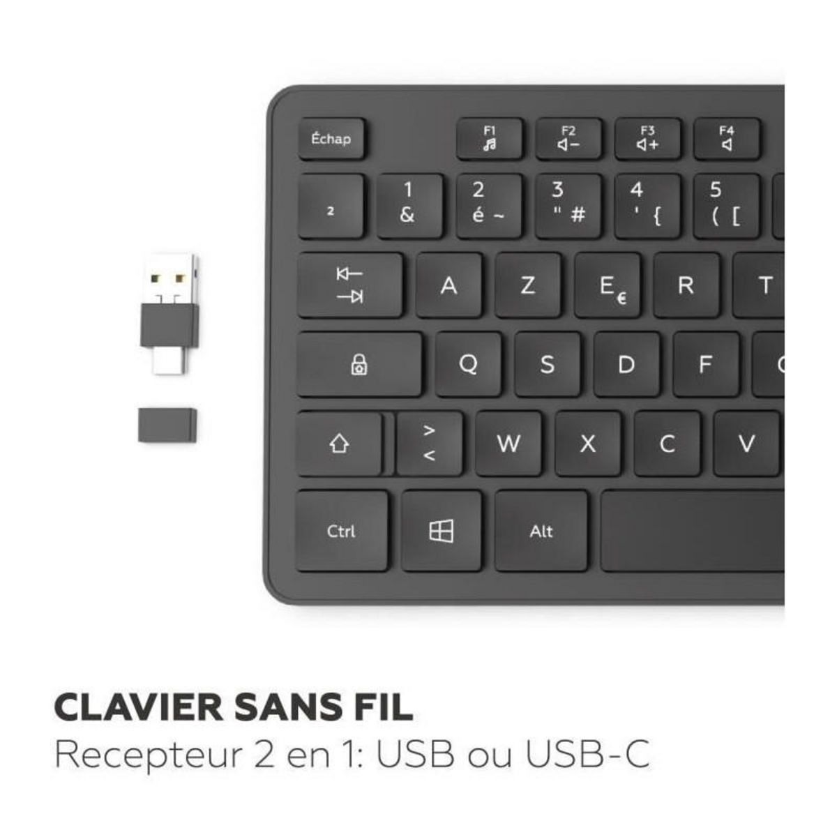 Mobility Lab Clavier sans fil - MOBILITY LAB - Premium - AZERTY - Noir