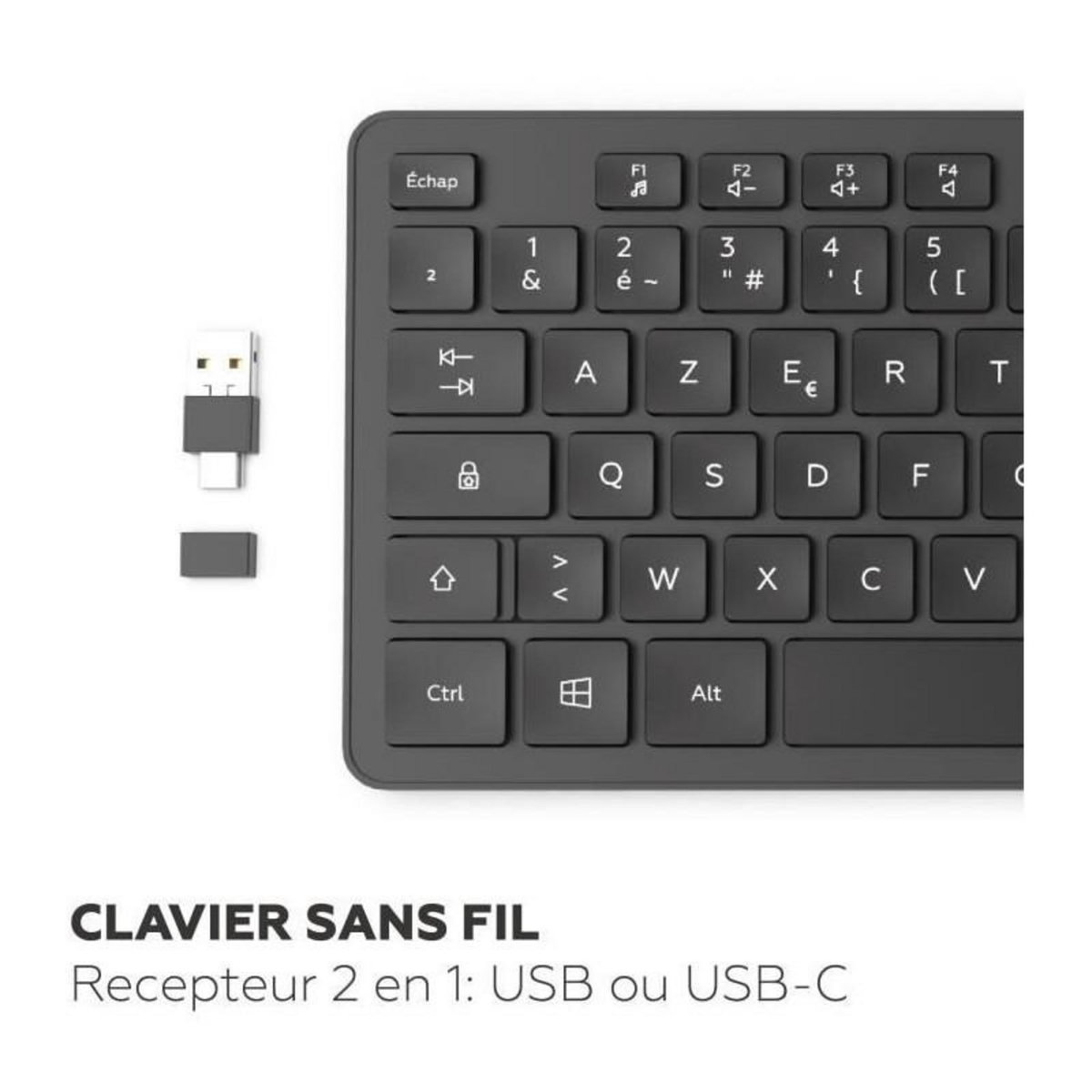 Mobility Lab Clavier sans fil - MOBILITY LAB - Premium - AZERTY - Noir
