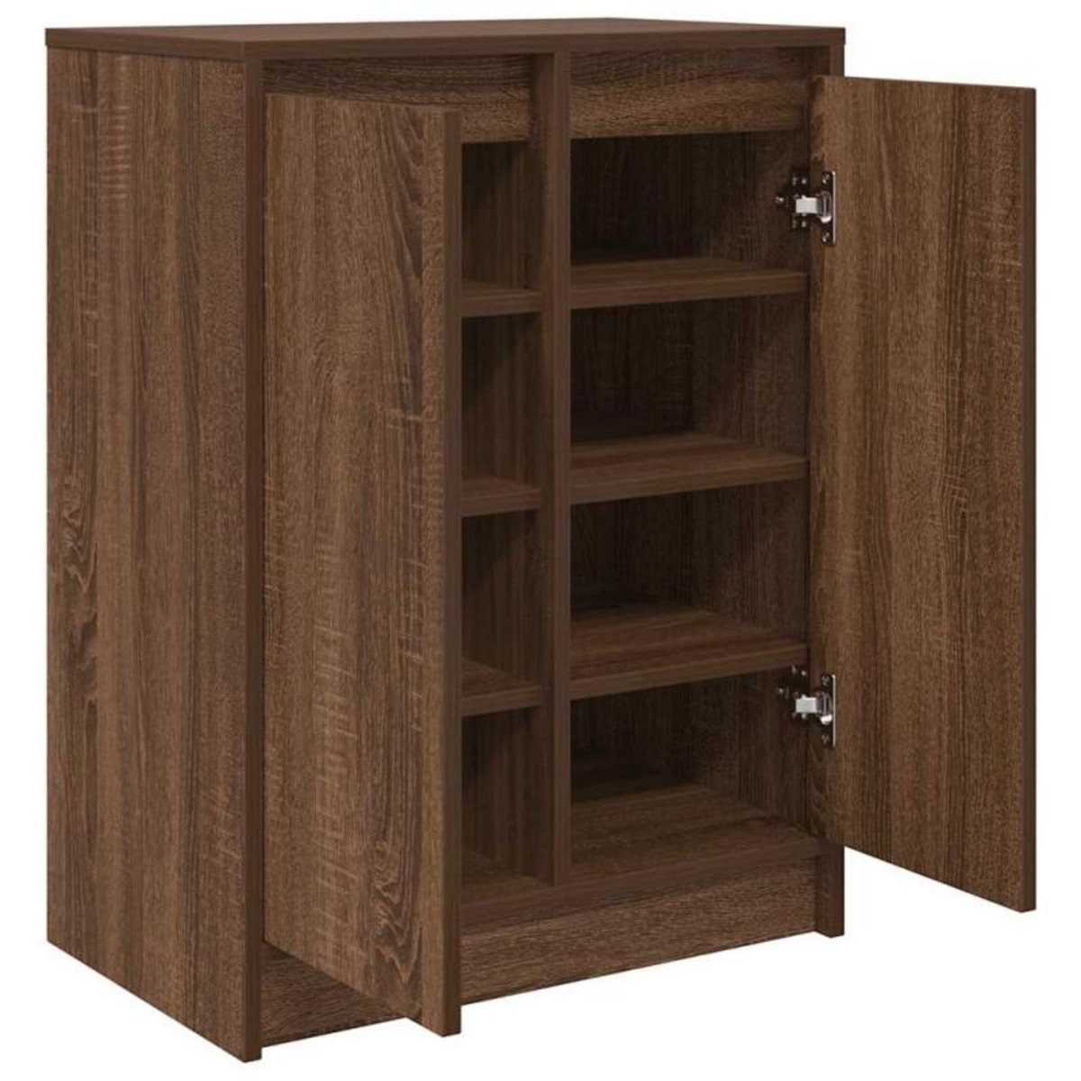 VIDAXL Armoire à chaussures chêne marron 57x34x76 cm bois d ingénierie