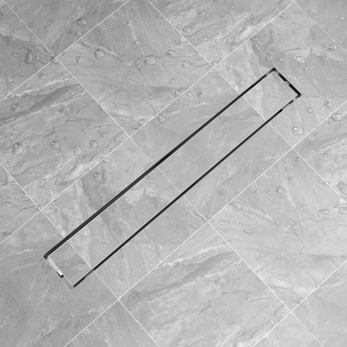 VIDAXL Drain de douche lineaire 830 x 140mm Acier inoxydable