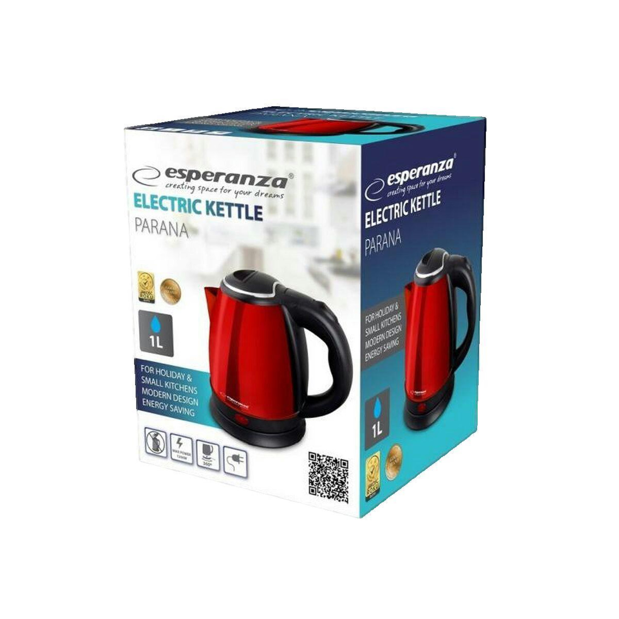 Voir la diapositive 2 : ESPERANZA Bouilloire Esperanza 1 litre
