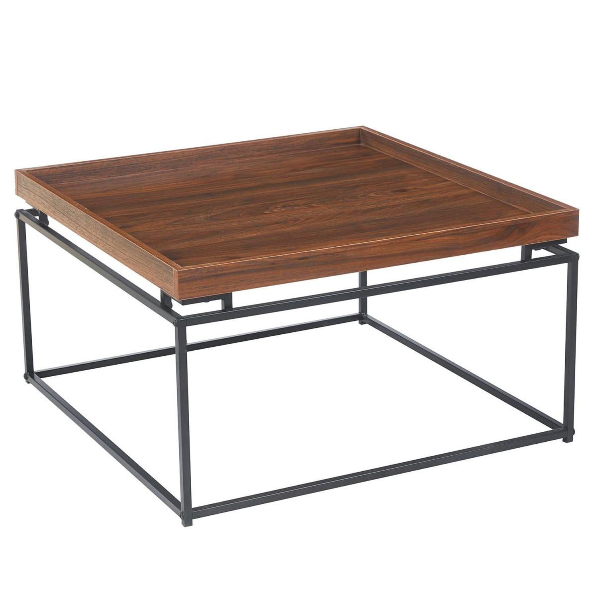 Voir la diapositive 3 : Paris Prix Table basse compartimentée  tetris  80cm noisette