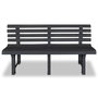 Voir la diapositive 2 : VIDAXL Banc de jardin 145,5 cm plastique anthracite