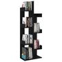 Voir la diapositive 4 : VIDAXL Bibliotheque Noir 48x25,5x140 cm Bois d'ingenierie