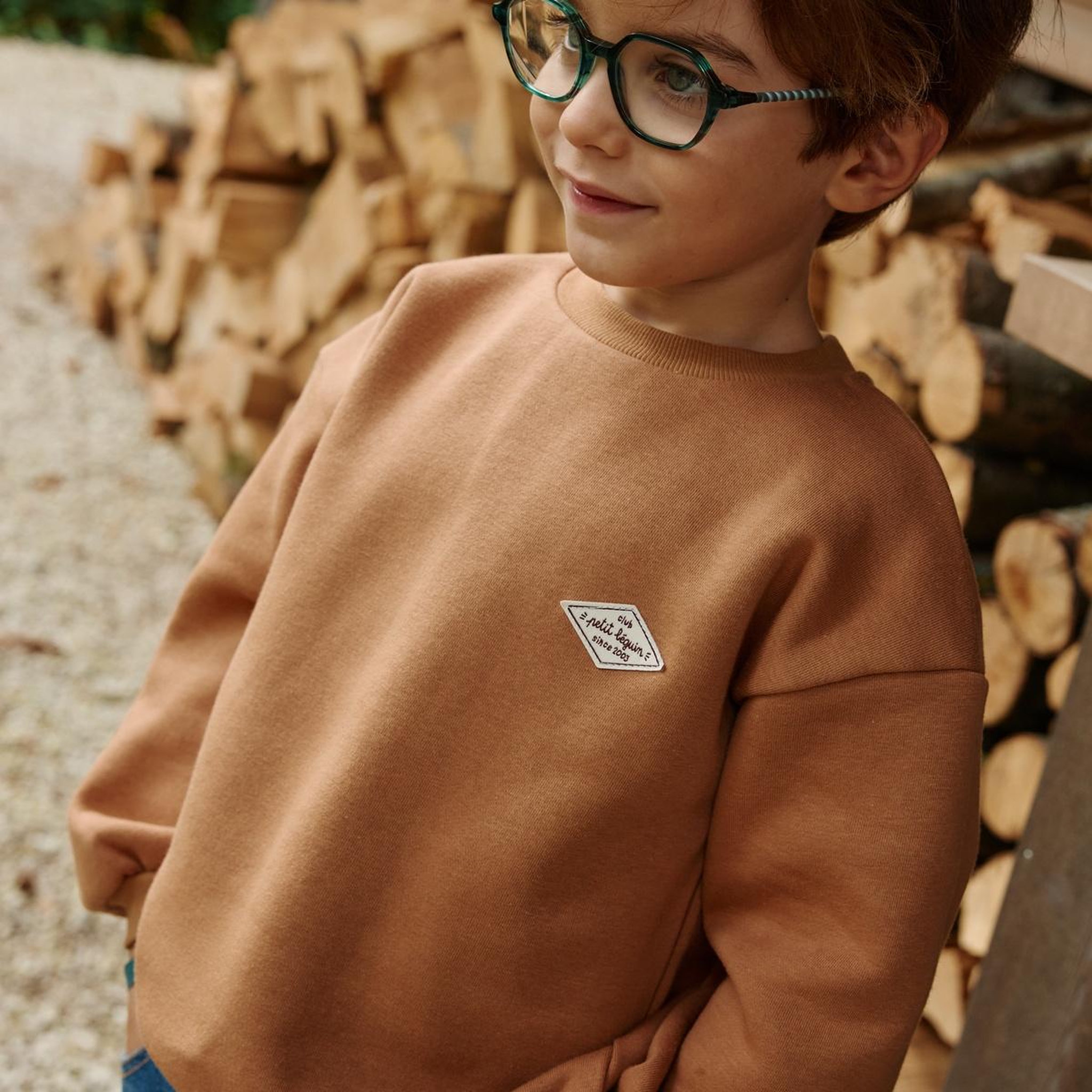 Voir la diapositive 4 : PETIT BEGUIN Sweat en molleton Jules