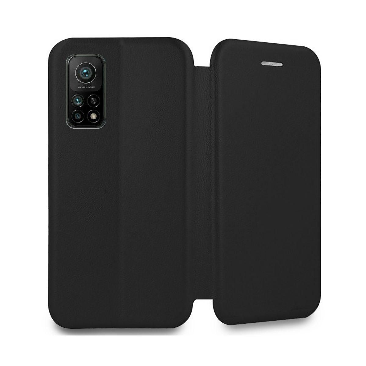 IBROZ Etui Xiaomi Mi 10T Pro Cuir noir