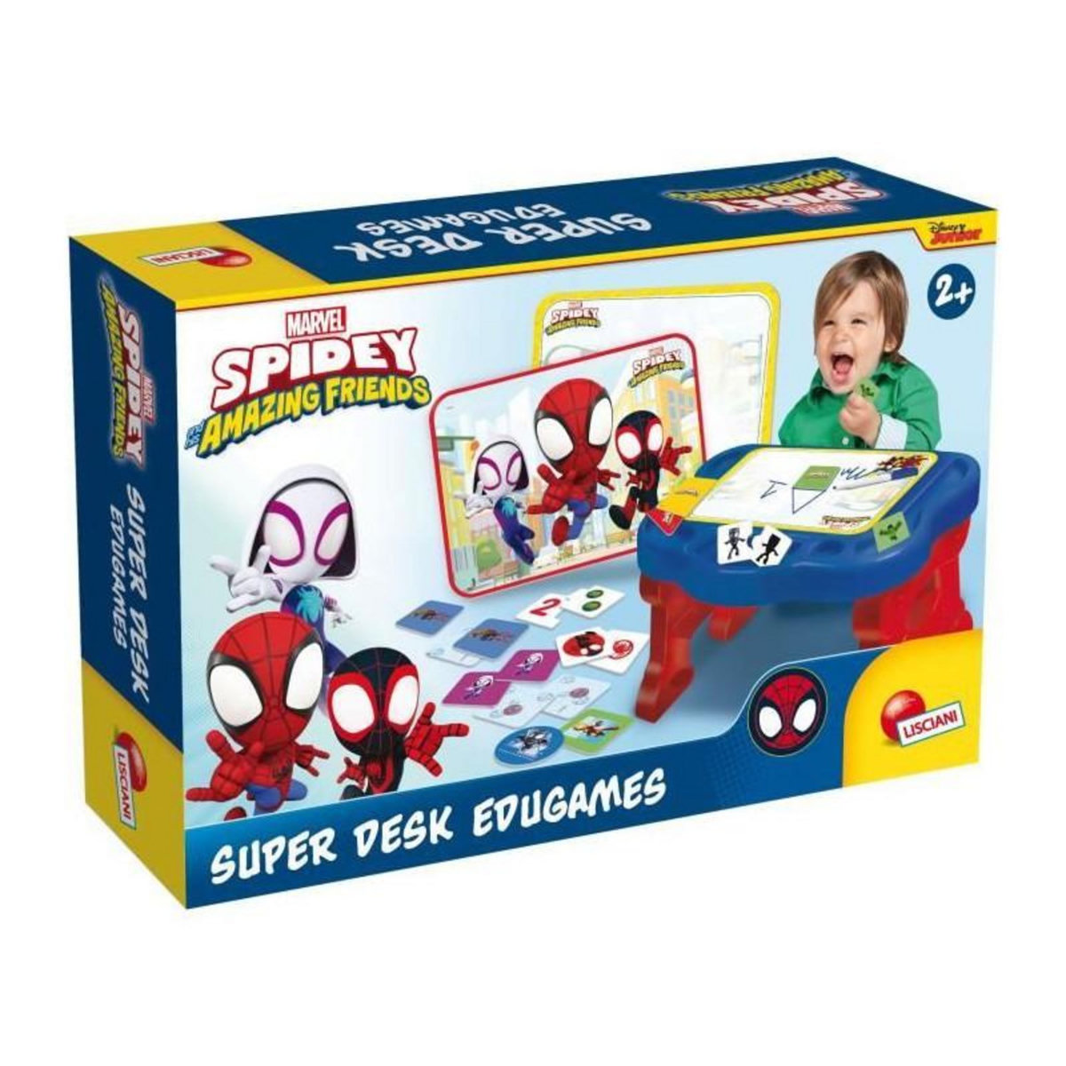 LISCIANI GIOCHI Bureau d'activités avec 10 jeux - Spidey Super desk - Edu games - LISCIANI