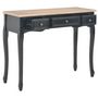 Voir la diapositive 2 : VIDAXL Table de console et coiffeuse avec 3 tiroirs Noir
