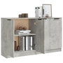 Voir la diapositive 5 : VIDAXL Buffets 2 pcs Gris beton 60x30x70 cm Bois d'ingenierie