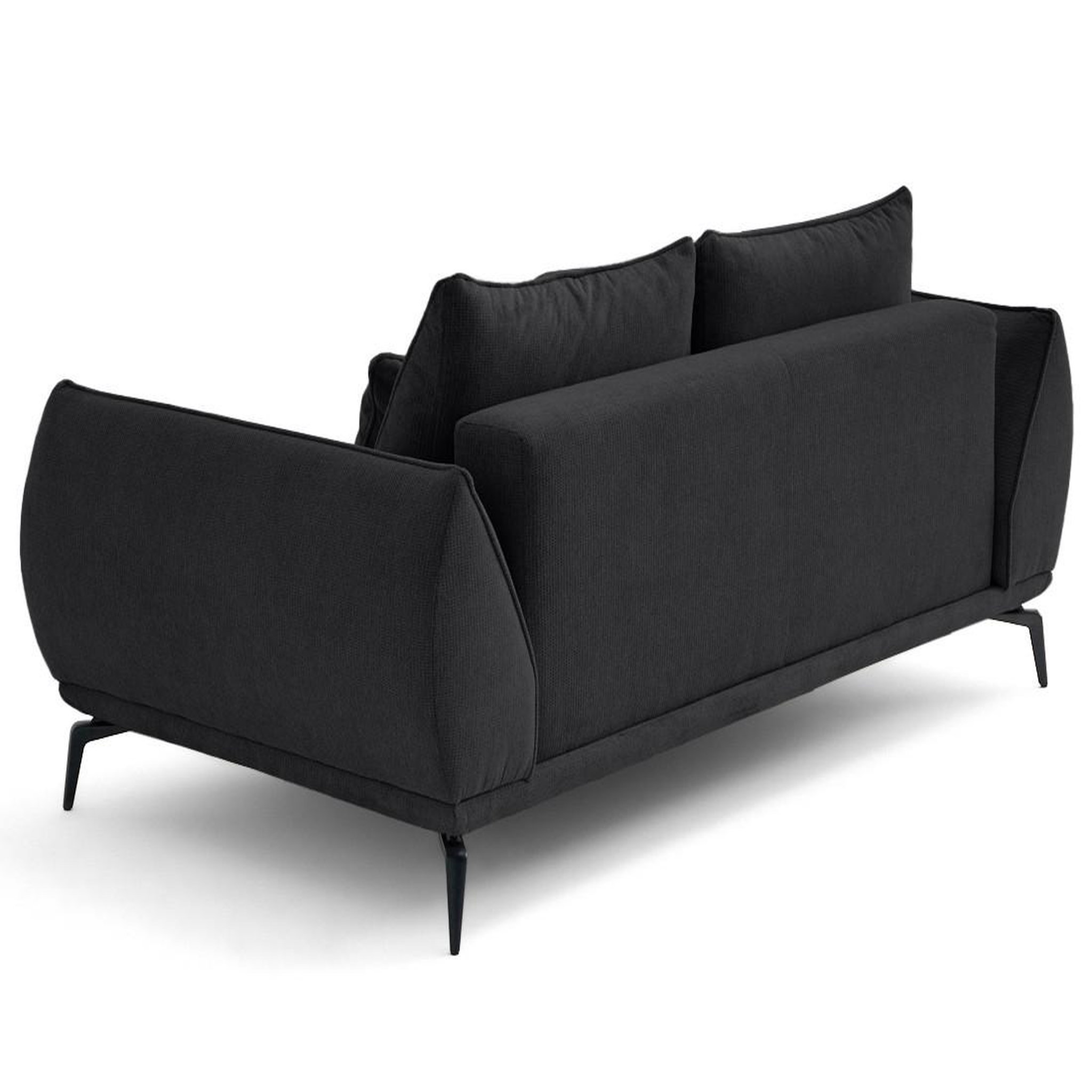 Voir la diapositive 5 : LISA DESIGN Arica - canapé droit 2 places en tissu texturé