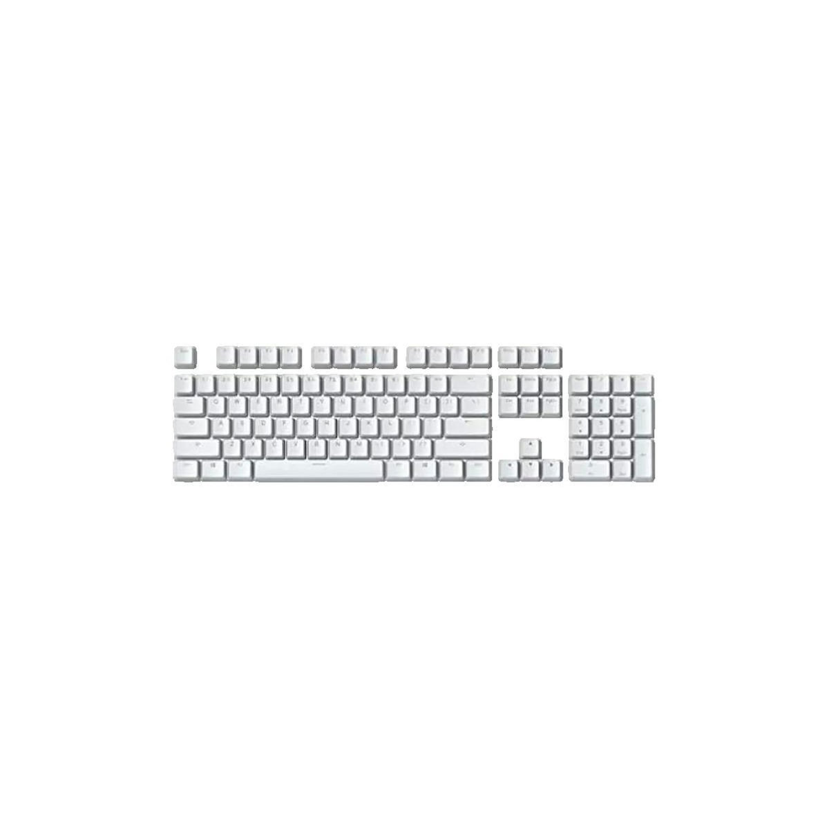GLORIOUS PC GAMING RACE Capuchons de Clavier Gaming Glorious ABS Blanc avec Légendes Transparentes