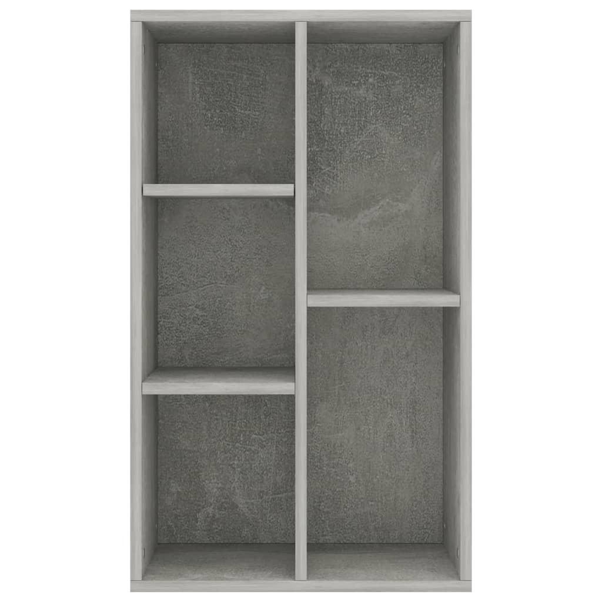 Voir la diapositive 4 : VIDAXL Bibliotheque/Buffet Gris beton 50x25x80 cm Bois d'ingenierie