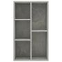 Voir la diapositive 4 : VIDAXL Bibliotheque/Buffet Gris beton 50x25x80 cm Bois d'ingenierie