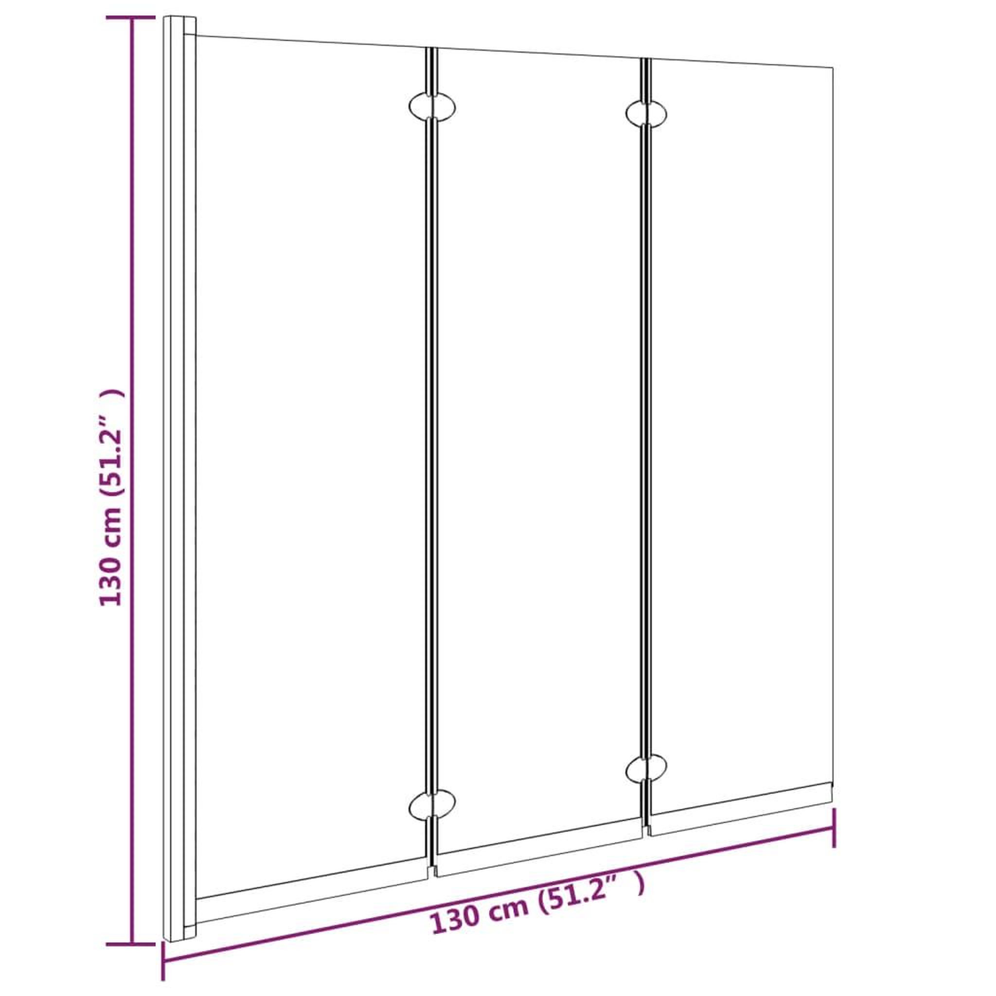 Voir la diapositive 6 : VIDAXL Cabine de douche pliable 3 panneaux 130x130 cm ESG Noir