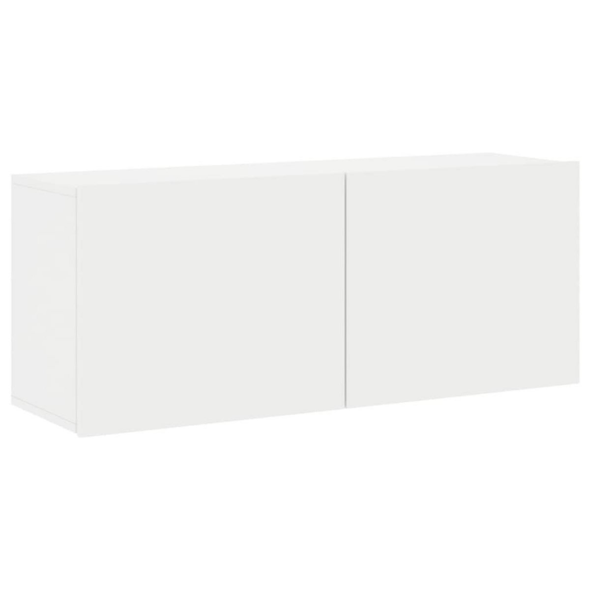 VIDAXL Meuble TV mural blanc 100x30x41 cm