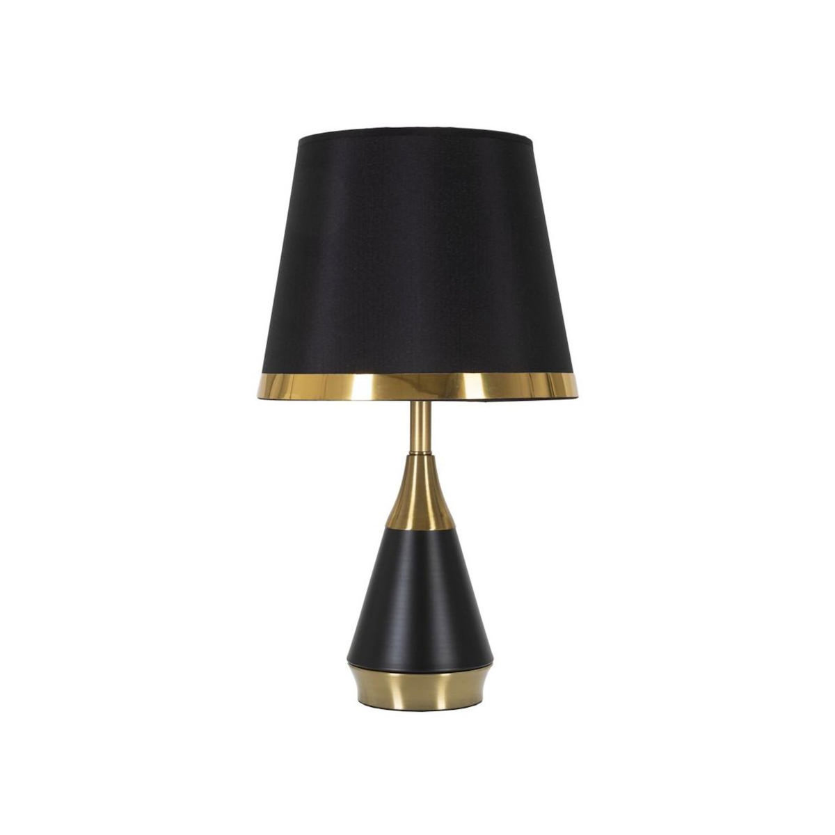 Paris Prix Lampe à Poser Design en Métal  Blacky  50cm Noir & Or