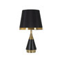 Voir la diapositive 1 : Paris Prix Lampe à Poser Design en Métal  Blacky  50cm Noir & Or