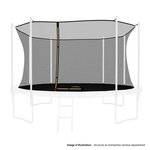 JUMP4FUN Filet intérieur de sécurité pour trampoline : ø 13Ft, 8 Perches