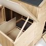 Voir la diapositive 5 : ID MARKET Poulailler chalet XL pour poules avec pondoir en bois