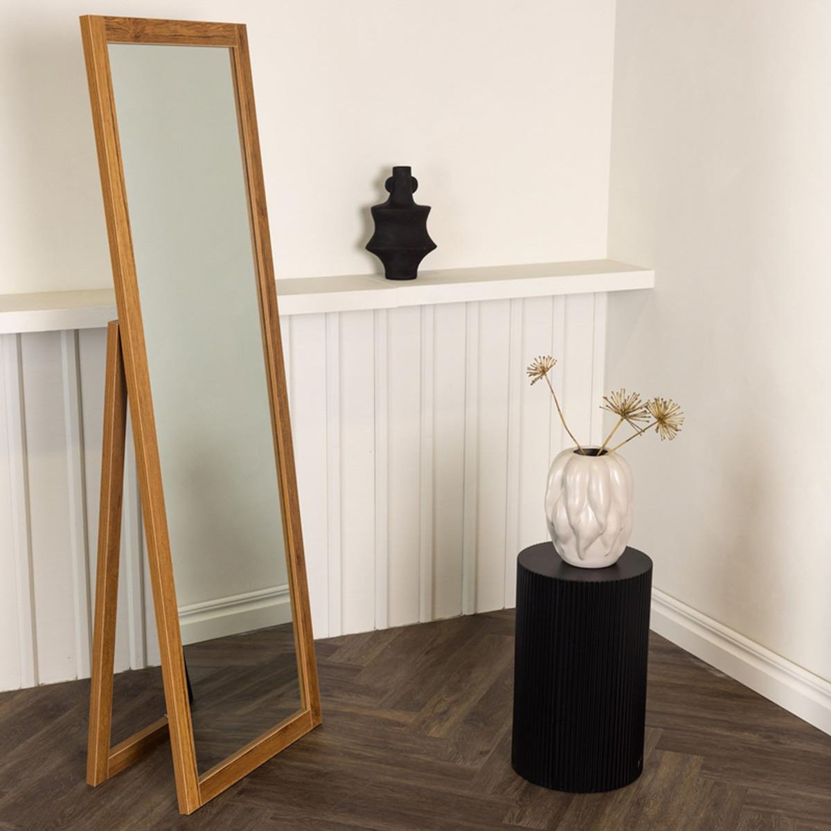 Paris Prix Miroir Design sur Pied  Sebring  170cm Noisette