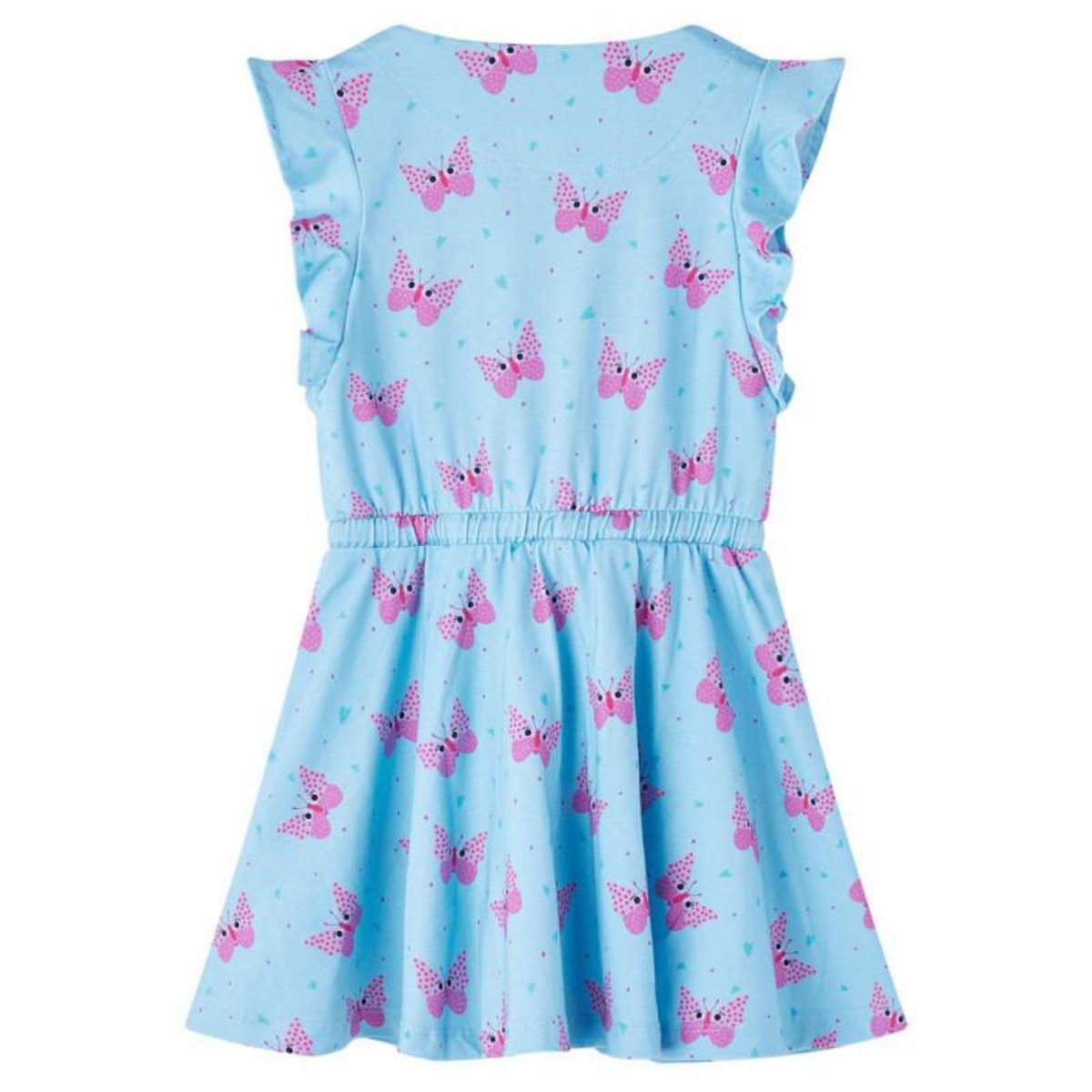 VIDAXL Robe pour enfants avec boutons sans manches bleu 116