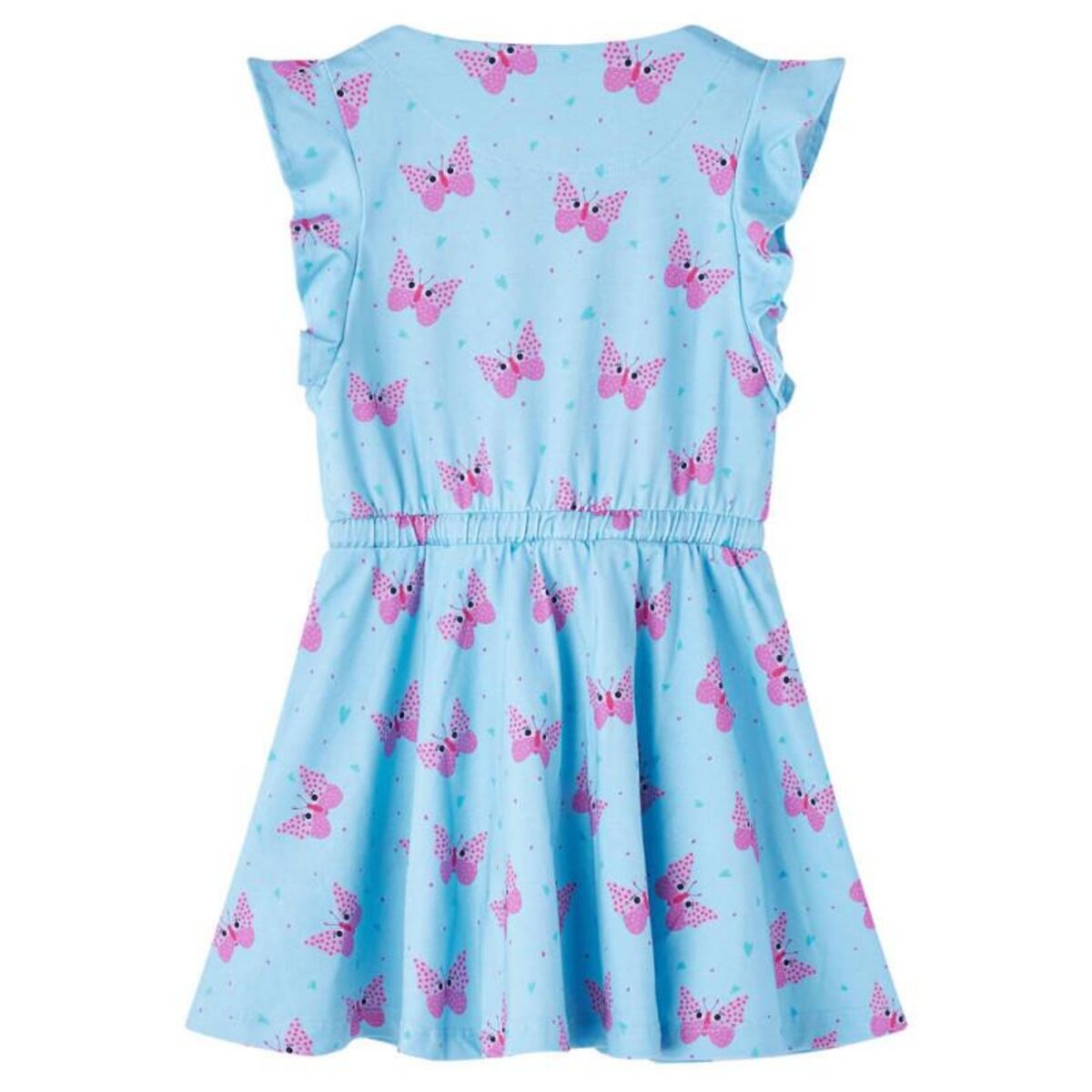 VIDAXL Robe pour enfants avec boutons sans manches bleu 116