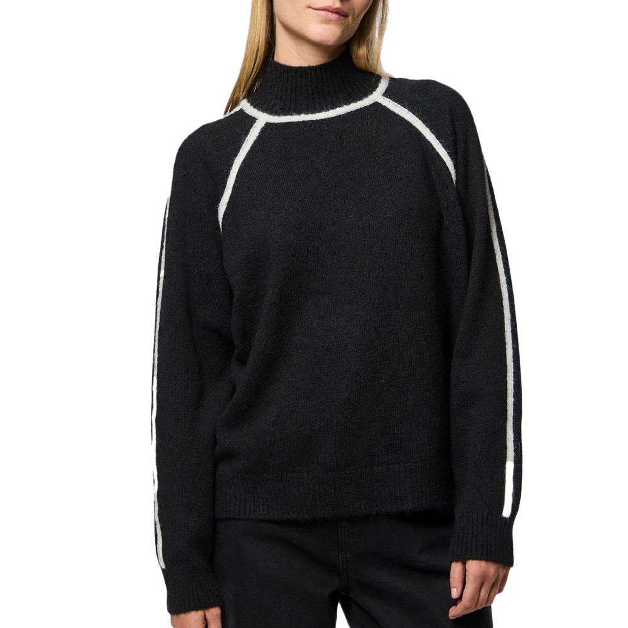 Voir la diapositive 1 : Pieces Pull Noir Femme Pieces Lola