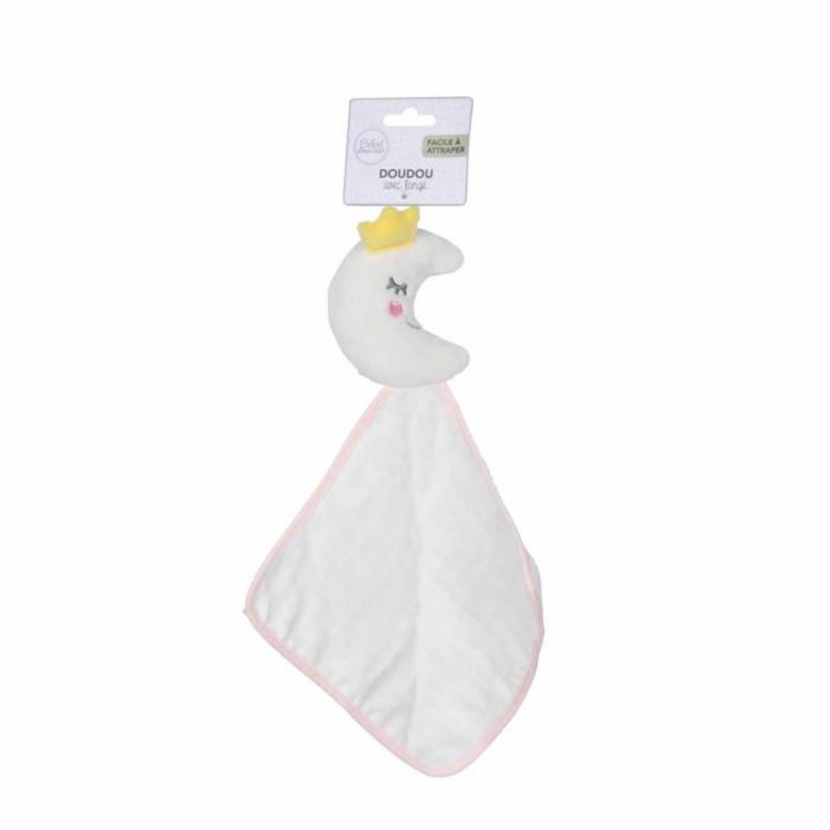 Paris Prix Doudou avec Lange  Lune  18cm Rose