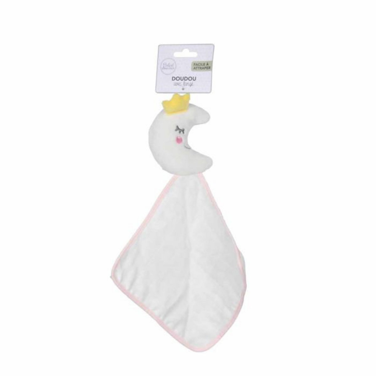 Paris Prix Doudou avec Lange  Lune  18cm Rose