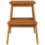 Voir la diapositive 4 : VIDAXL Tabouret-escabeau 2 marches 40x38x50 cm Bois d'acacia solide