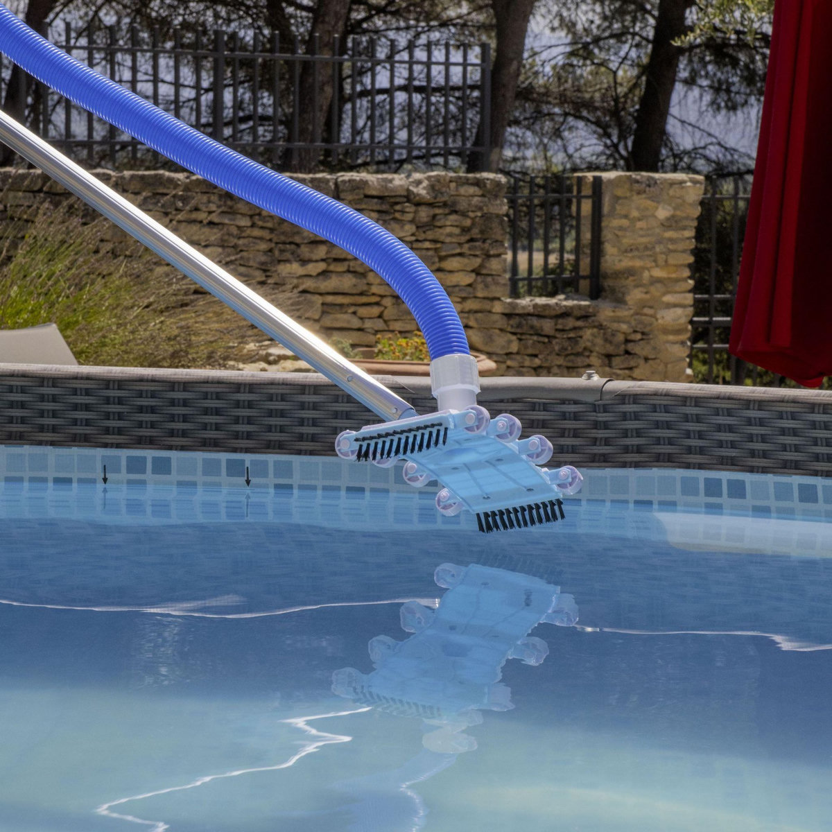 WERKAPRO Balai souple roulette et brosse WERKA PRO pour piscine