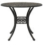 Voir la diapositive 5 : VIDAXL Table de jardin bronze Ø90x75 cm aluminium coule