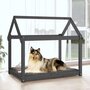 Voir la diapositive 3 : VIDAXL Lit pour chien Gris 101x70x90 cm Bois de pin solide