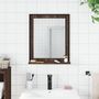 Voir la diapositive 3 : VIDAXL Miroir de salle de bain et etagere chene marron bois ingenierie