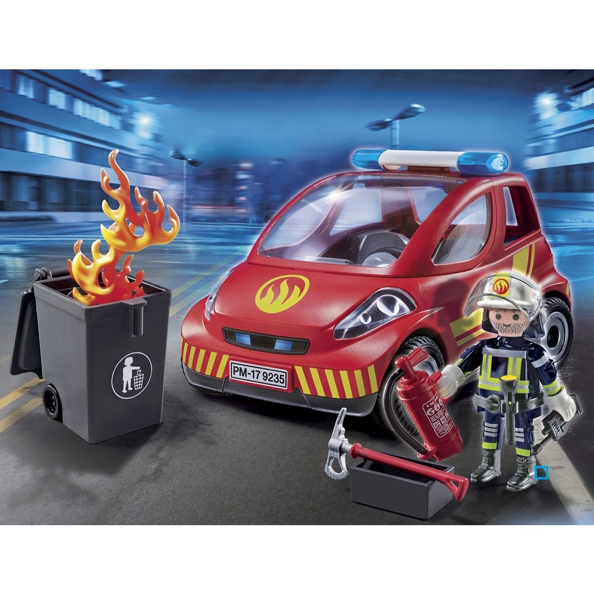 PLAYMOBIL  9235 City action - Pompier + véhicule intervention  