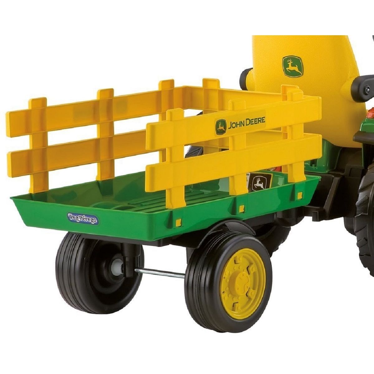 PEG PEREGO Tracteur Ground Force John Deere + remorque 