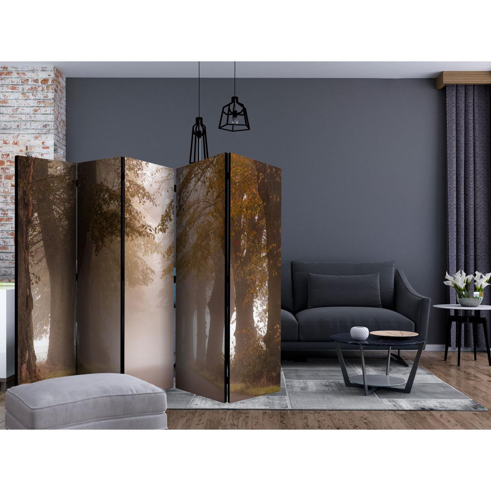 Voir la diapositive 2 : Paris Prix Paravent 5 volets  dead end  172x225cm
