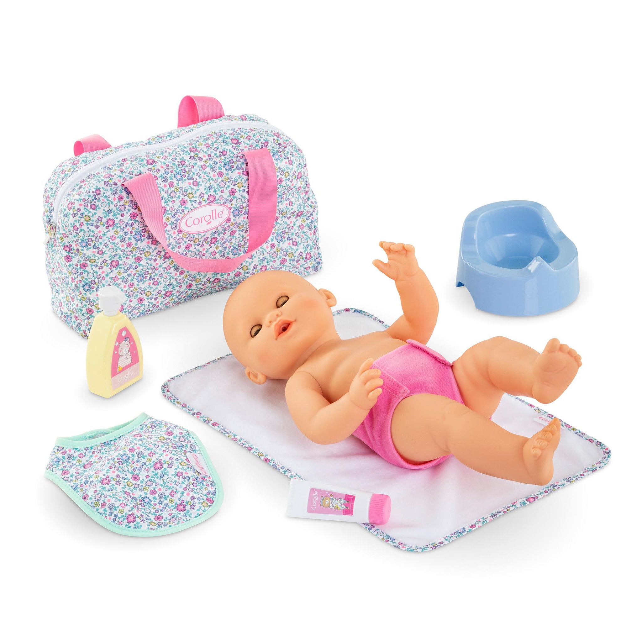 Voir la diapositive 3 : Corolle Coffret Accessoires à Langer Floral 36 et 42 cm