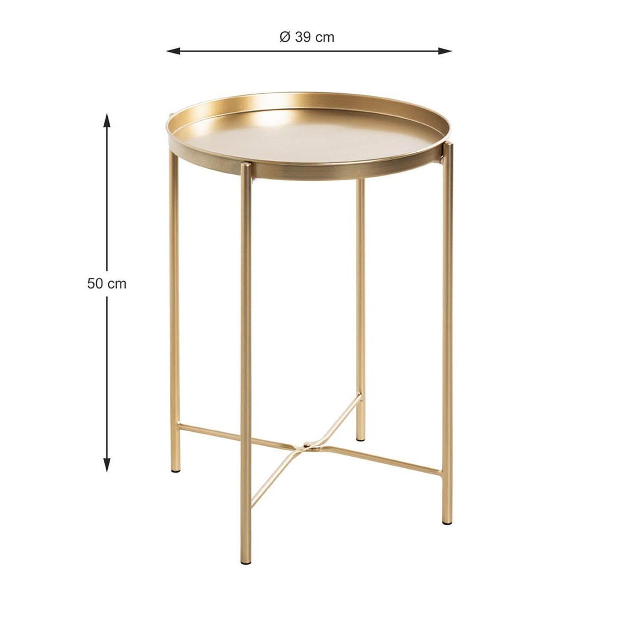 Voir la diapositive 4 : Paris Prix Table d'appoint métal  yann  50cm or