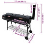 Voir la diapositive 4 : VIDAXL Barbecue a fumoir Nevada XL Noir