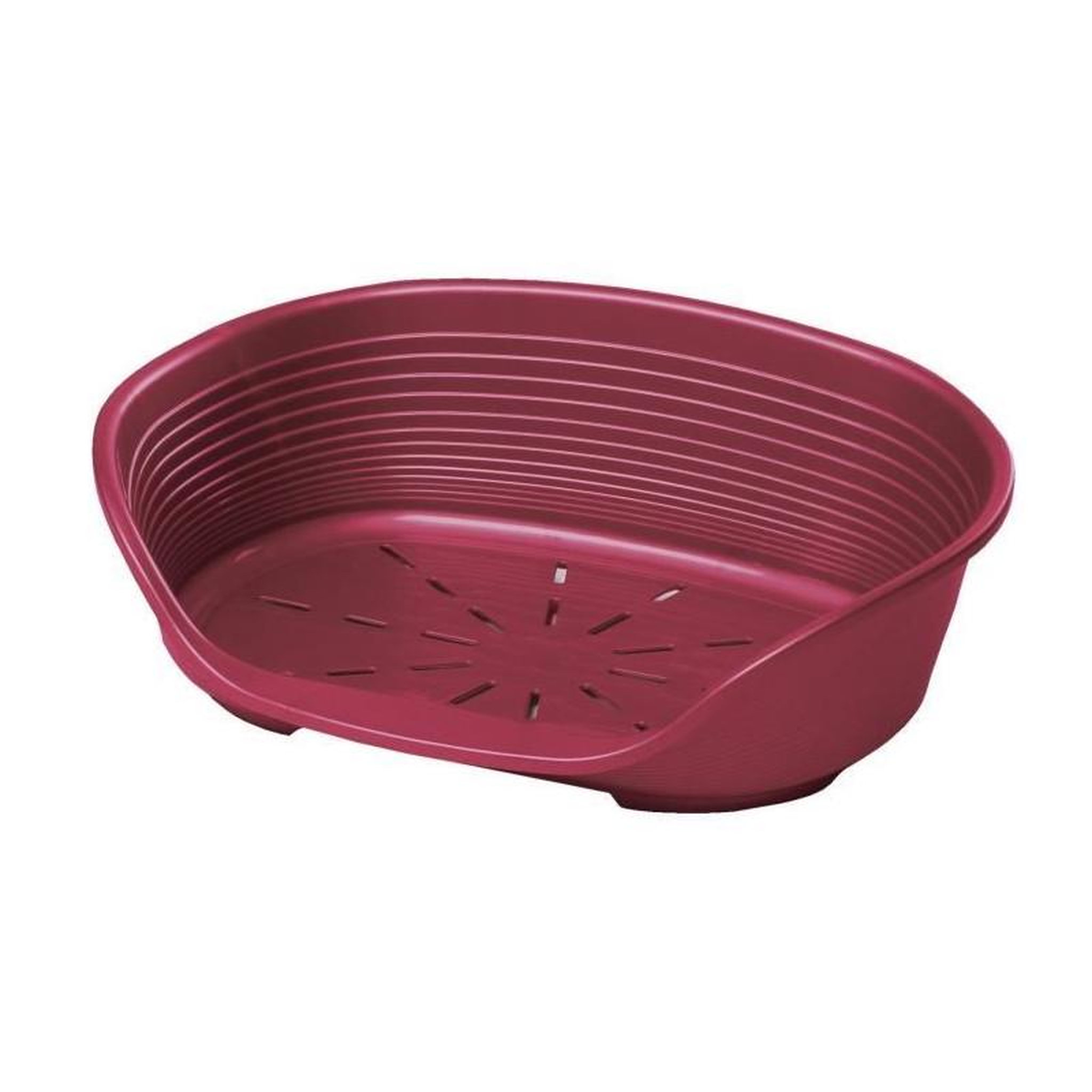 Ferplast FERPLAST Corbeille en plastique Siesta Deluxe 10 - Bordeaux - Pour chien