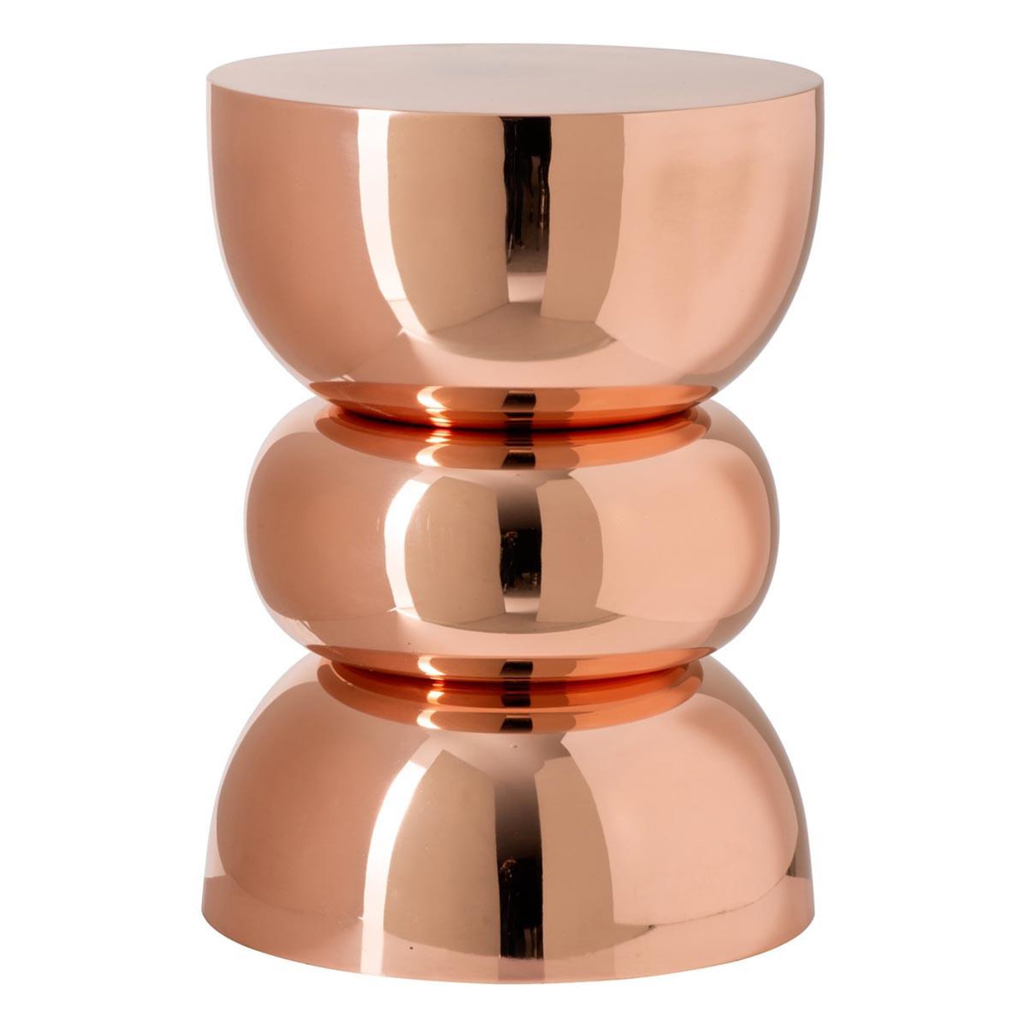 J-LINE Table d'appoint design  bubble  43cm rose doré