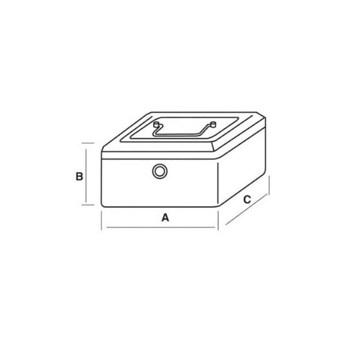 JOMA Coffret monnaie à combinaison numéro 2 de dimension 85X200X155mm JOMA 6062