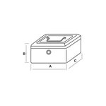 JOMA Coffret monnaie à combinaison numéro 2 de dimension 85X200X155mm JOMA 6062