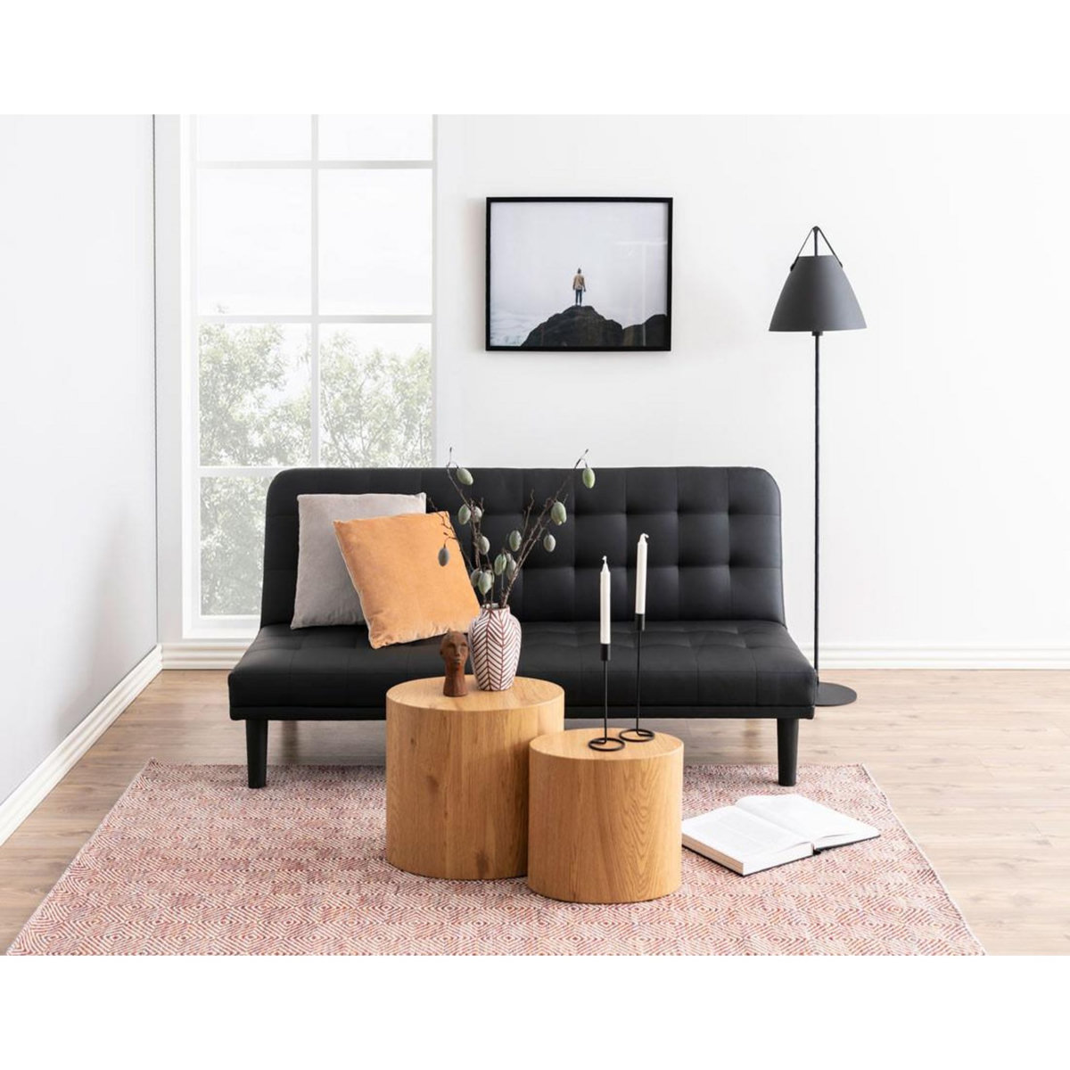 LISA DESIGN Aeryn - lot de 2 tables basses - chêne naturel - 48 et 40 cm