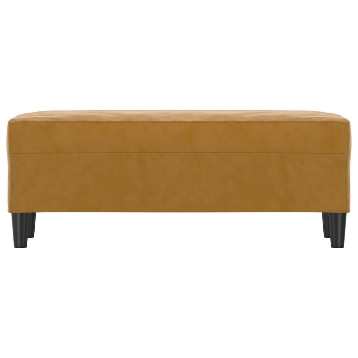 VIDAXL Banc Marron 100x35x41 cm Velours