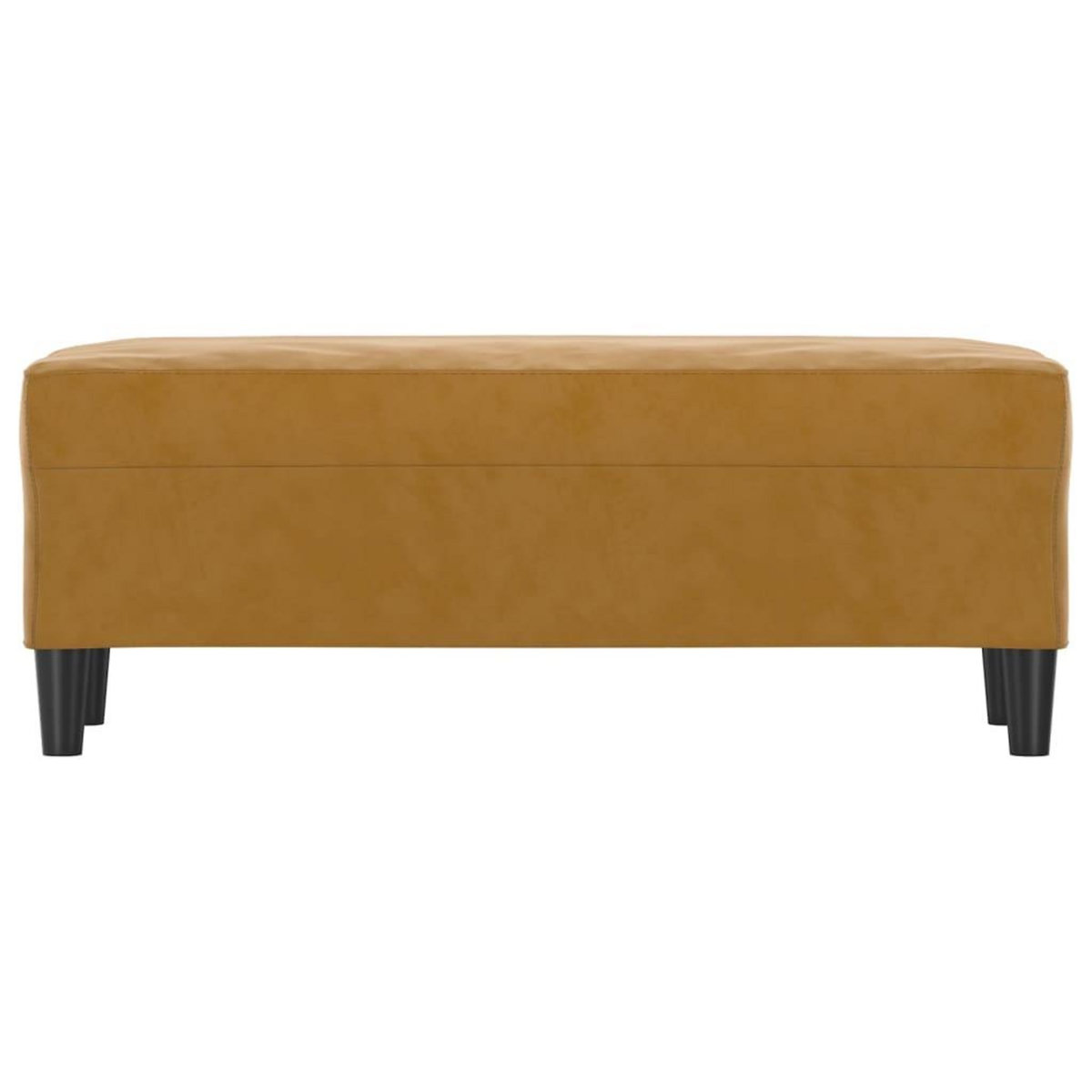 VIDAXL Banc Marron 100x35x41 cm Velours