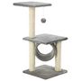 Voir la diapositive 2 : VIDAXL Arbre a chat avec griffoirs en sisal 65 cm Gris