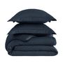 Voir la diapositive 4 : Sensei Maison Housse de couette rayée réversible satin de coton VERSALUXE