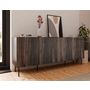 Voir la diapositive 5 : BEST MOBILIER Franco - buffet bas - effet bois - 200 cm